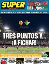 Portada periódico Superdeporte