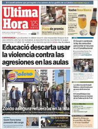 Portada Última Hora 2018-05-18