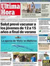 Portada Última Hora 2021-05-21