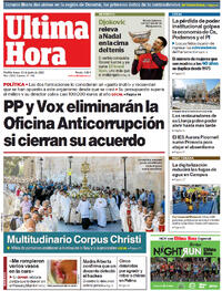 Portada Última Hora 2023-06-12