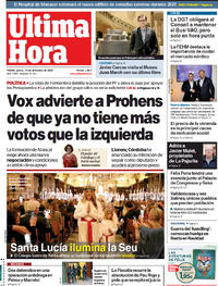 Portada Última Hora 2023-12-14