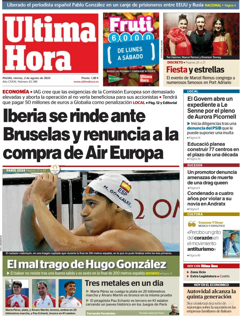 Portada Periódico de Ibiza y Formentera 2024-08-02