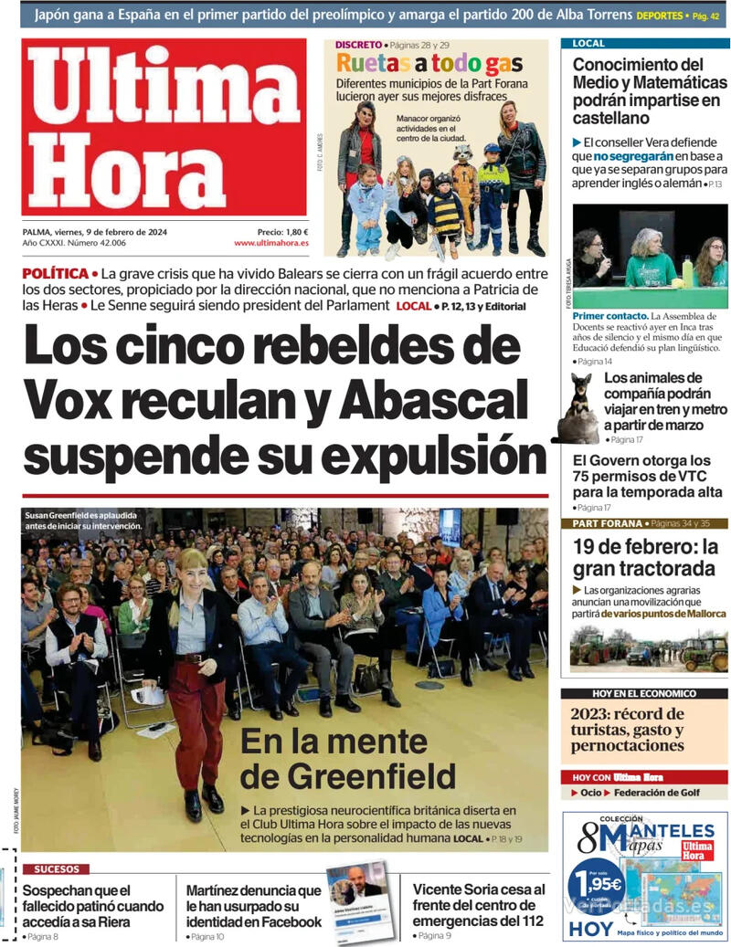 Portada Última Hora 2024-02-10