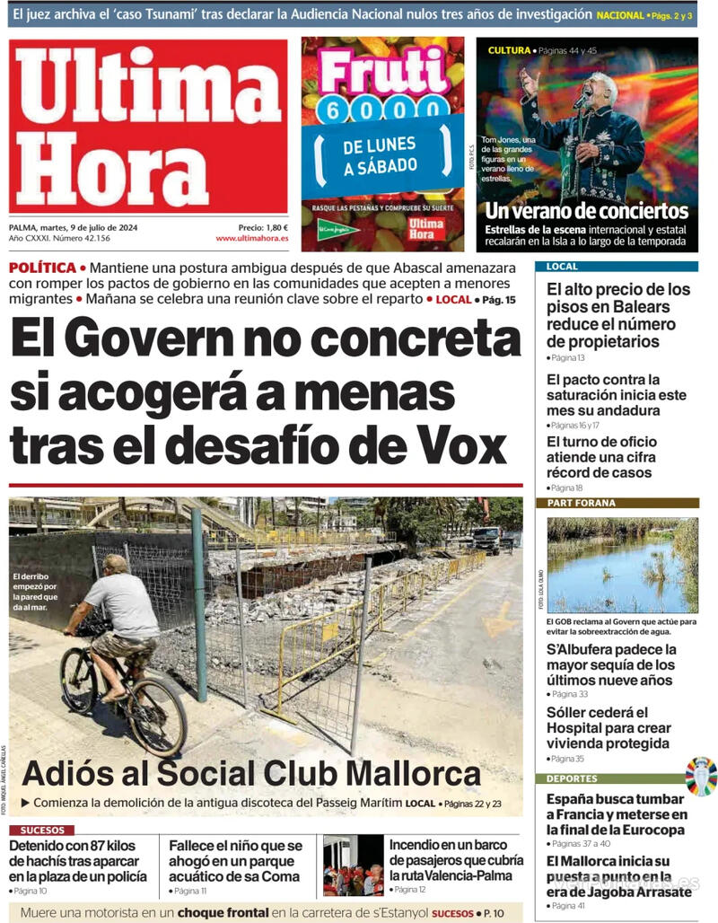 Portada Periódico de Ibiza y Formentera 2024-07-09