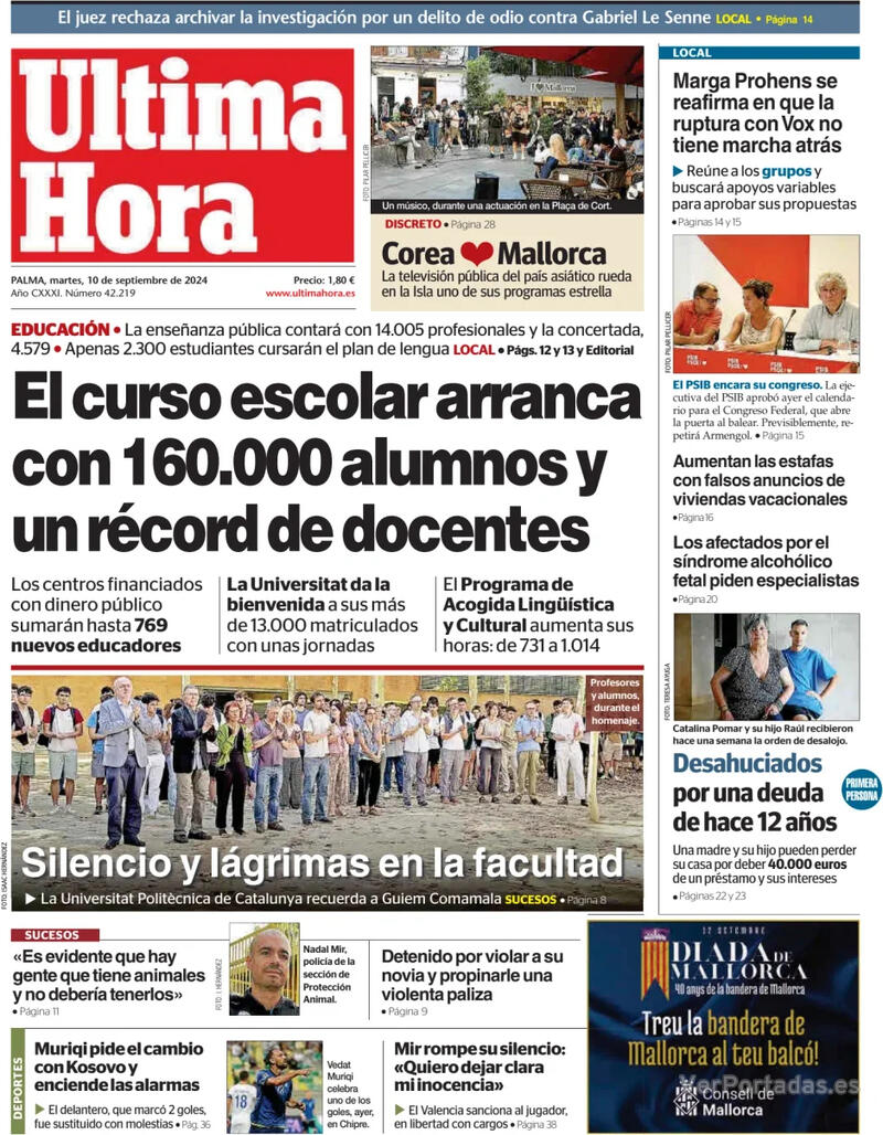 Portada Periódico de Ibiza y Formentera 2024-09-10