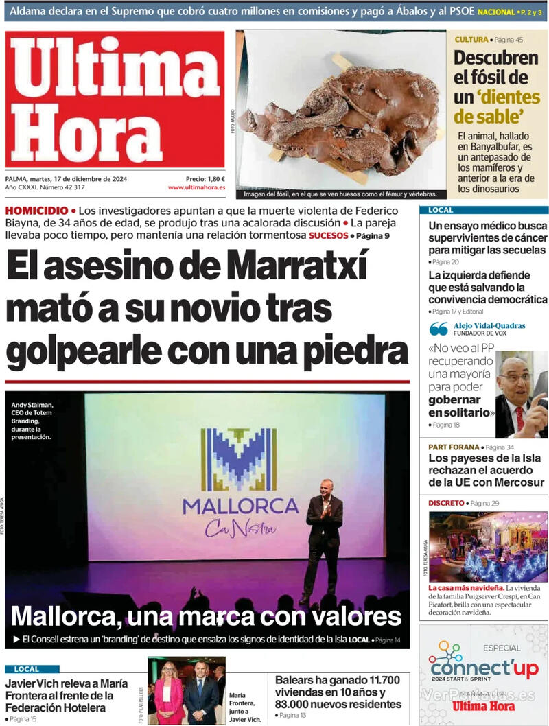 Portada Periódico de Ibiza y Formentera 2024-12-17