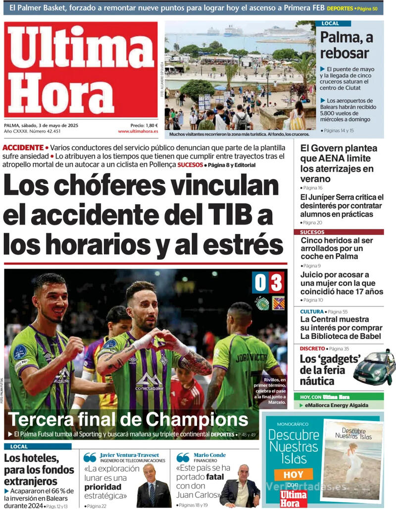 Portada Canarias 7 2025-05-03