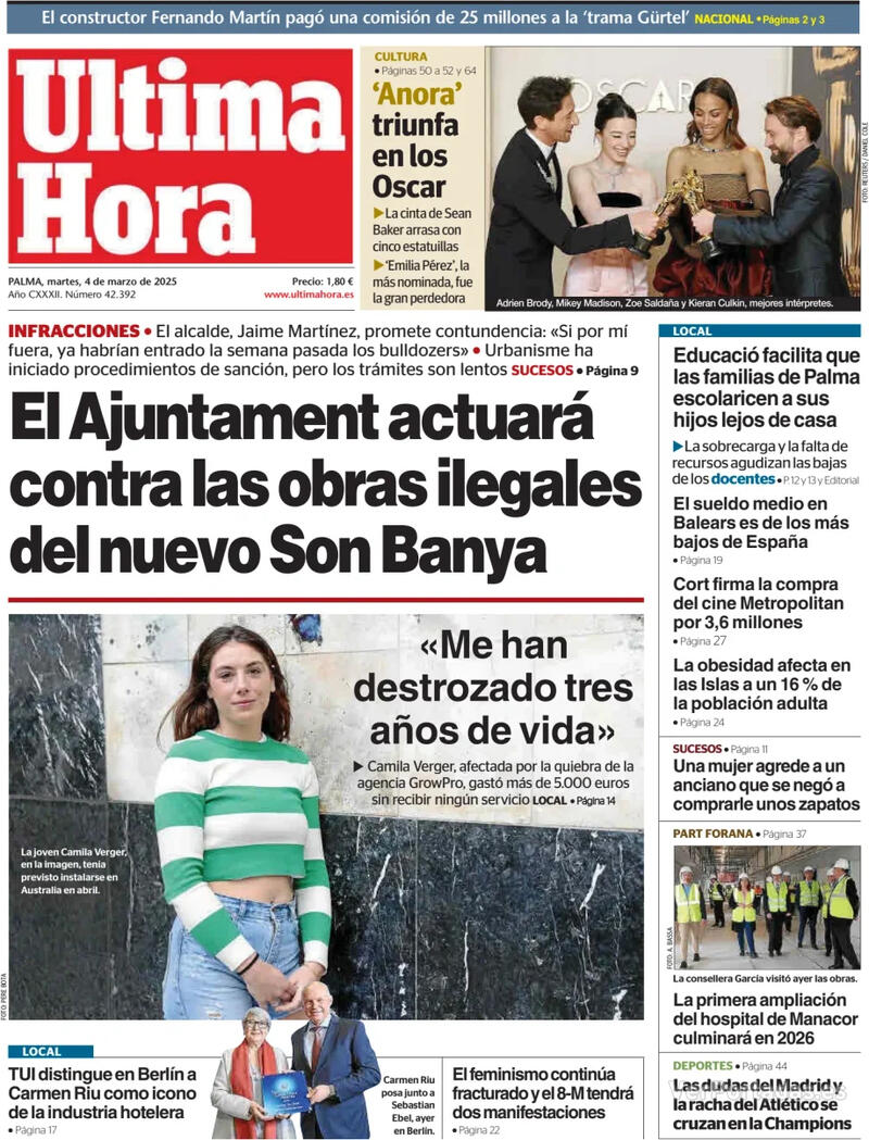 Portada Periódico de Ibiza y Formentera 2025-03-04
