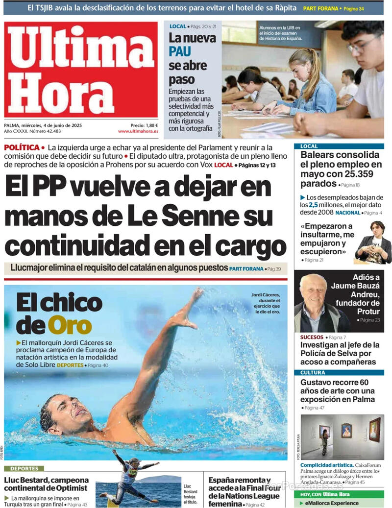 Portada Canarias 7 2025-06-04