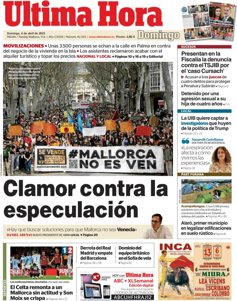 Portada Canarias 7 2025-04-06