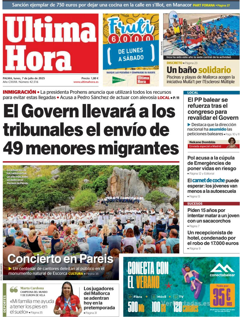 Portada Canarias 7 2025-07-07
