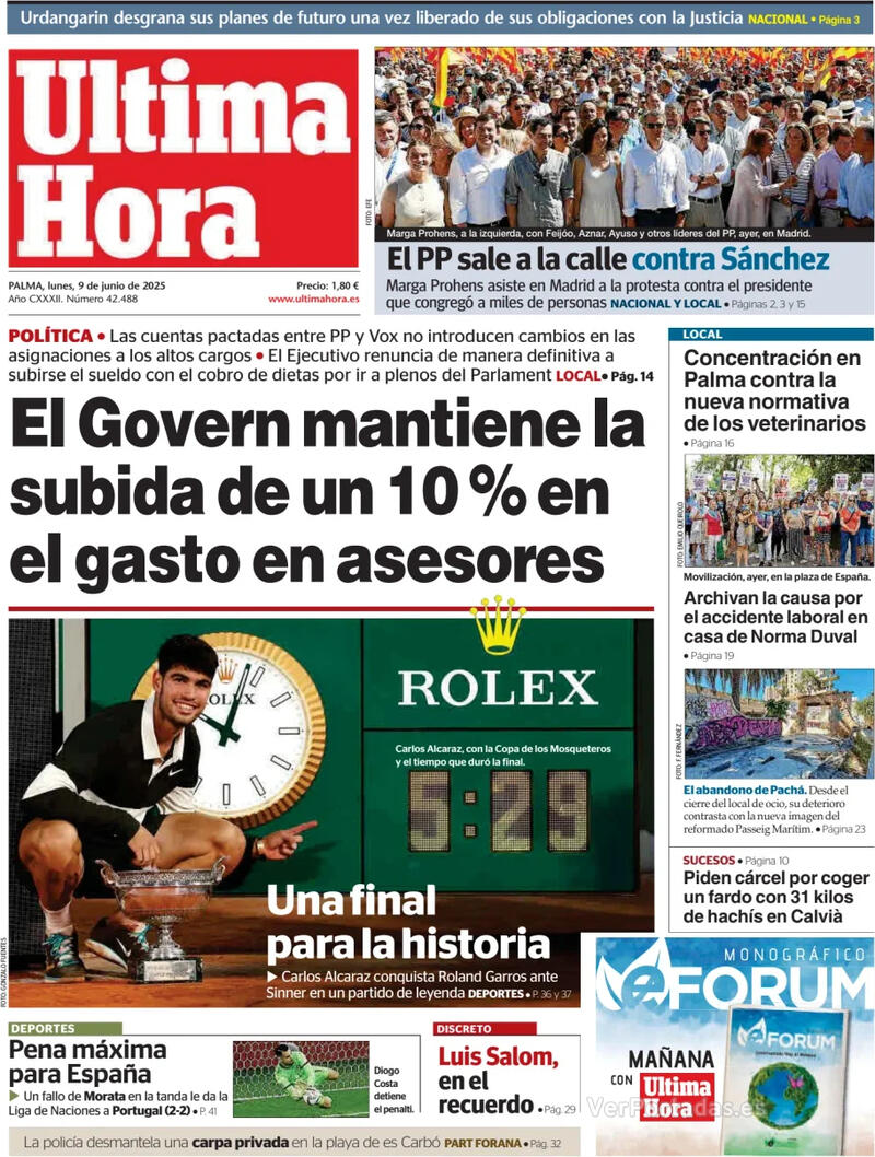 Portada Canarias 7 2025-06-09