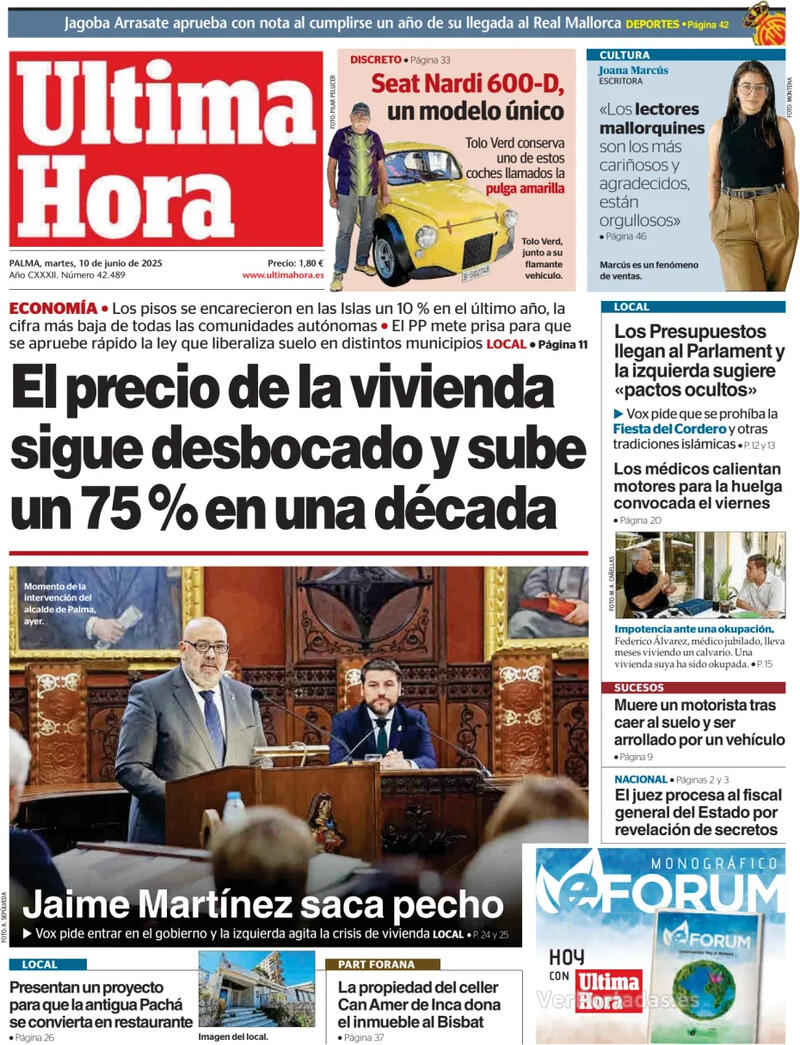 Portada Canarias 7 2025-06-10