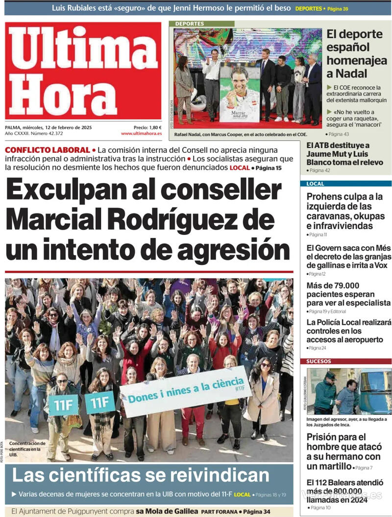 Portada Periódico de Ibiza y Formentera 2025-02-12