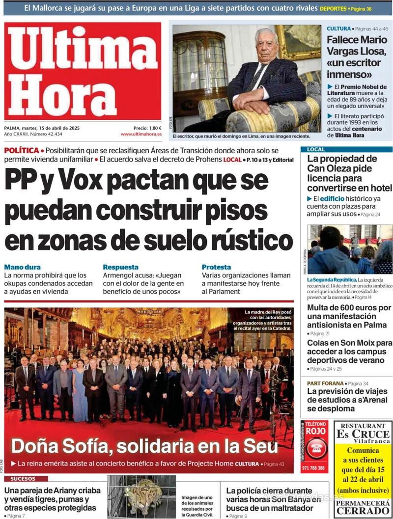Portada Canarias 7 2025-04-15
