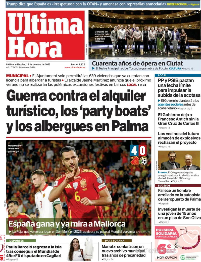 Portada Canarias 7 2025-10-15
