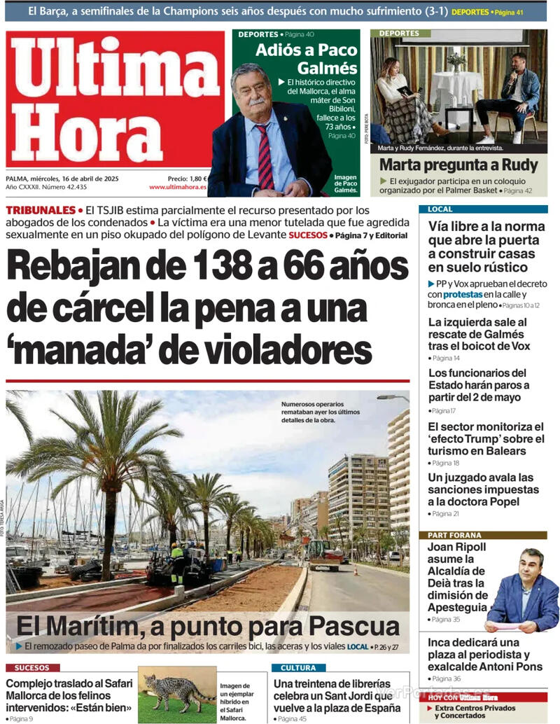 Portada Canarias 7 2025-04-16