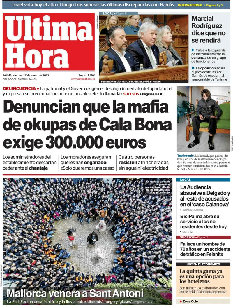 Portada Periódico de Ibiza y Formentera 2025-01-17