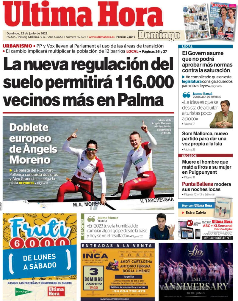 Portada Canarias 7 2025-06-22