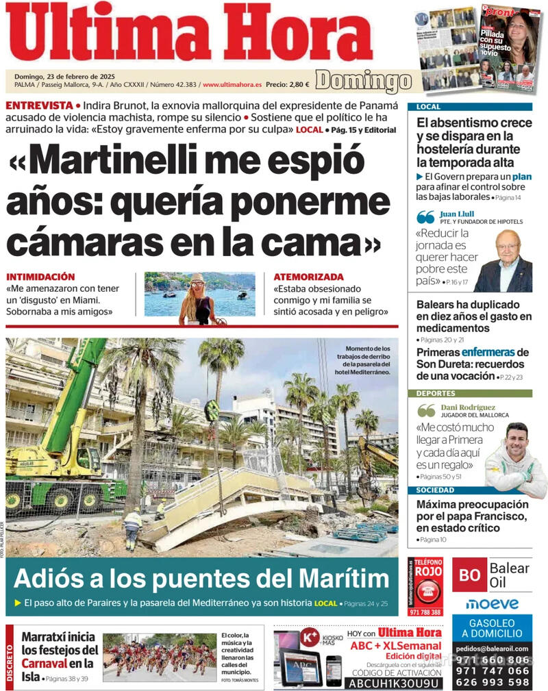 Portada Periódico de Ibiza y Formentera 2025-02-23