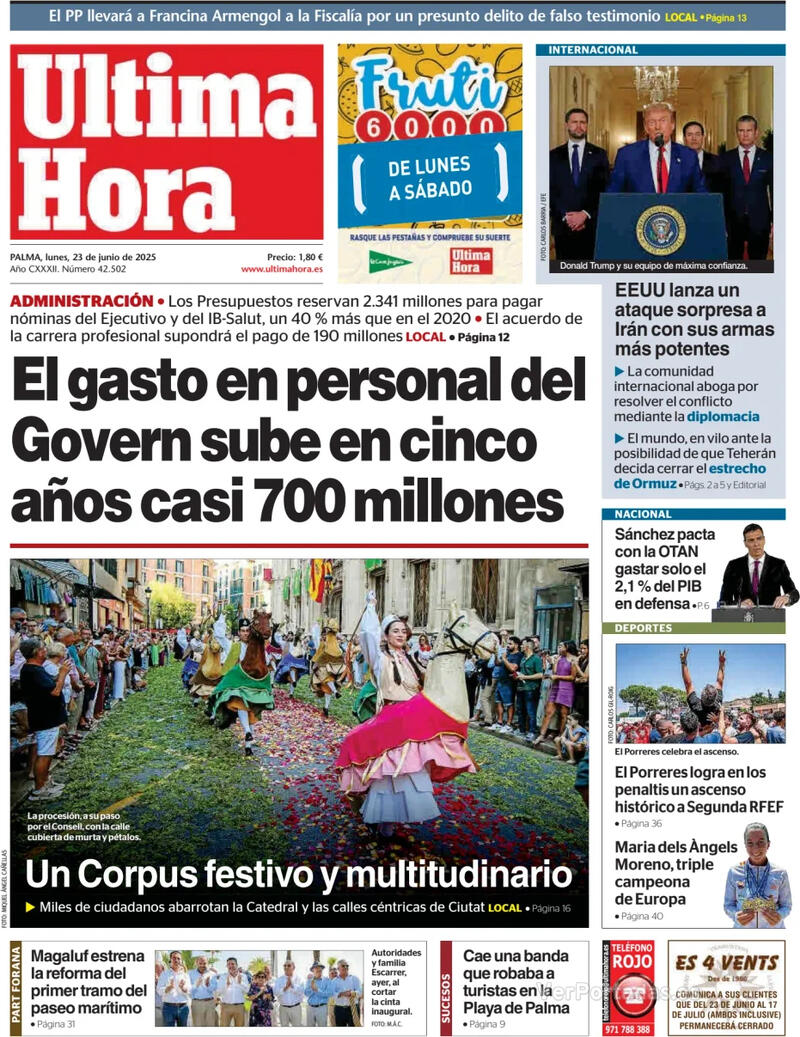 Portada Canarias 7 2025-06-23