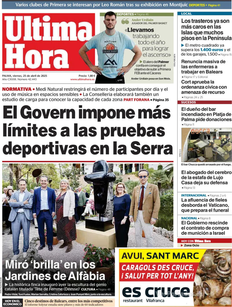 Portada Canarias 7 2025-04-25
