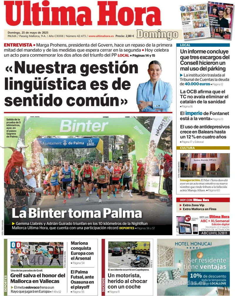 Portada Canarias 7 2025-05-25