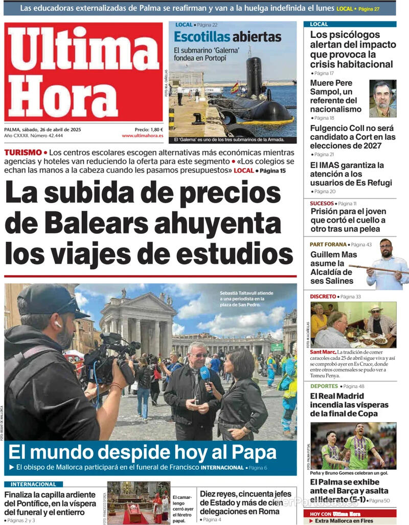 Portada Canarias 7 2025-04-26
