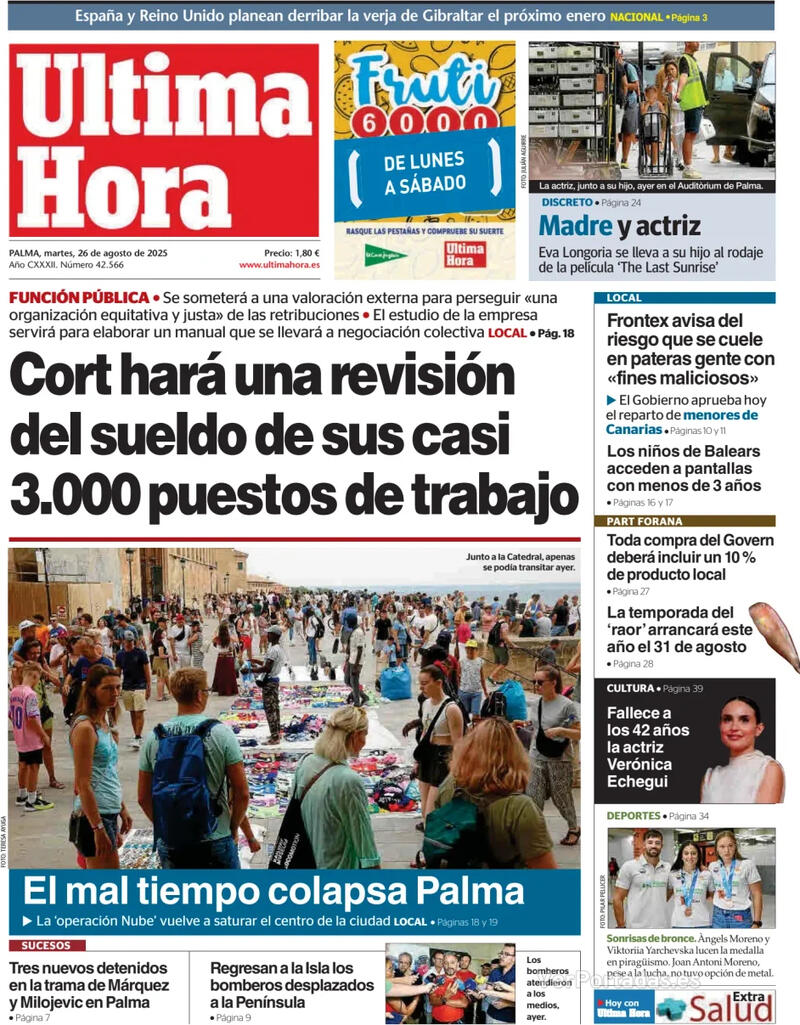 Portada Canarias 7 2025-08-26