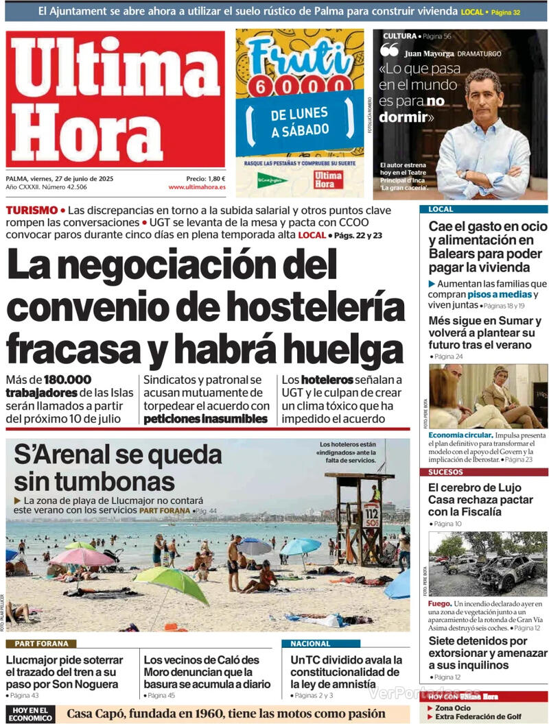 Portada Canarias 7 2025-06-27