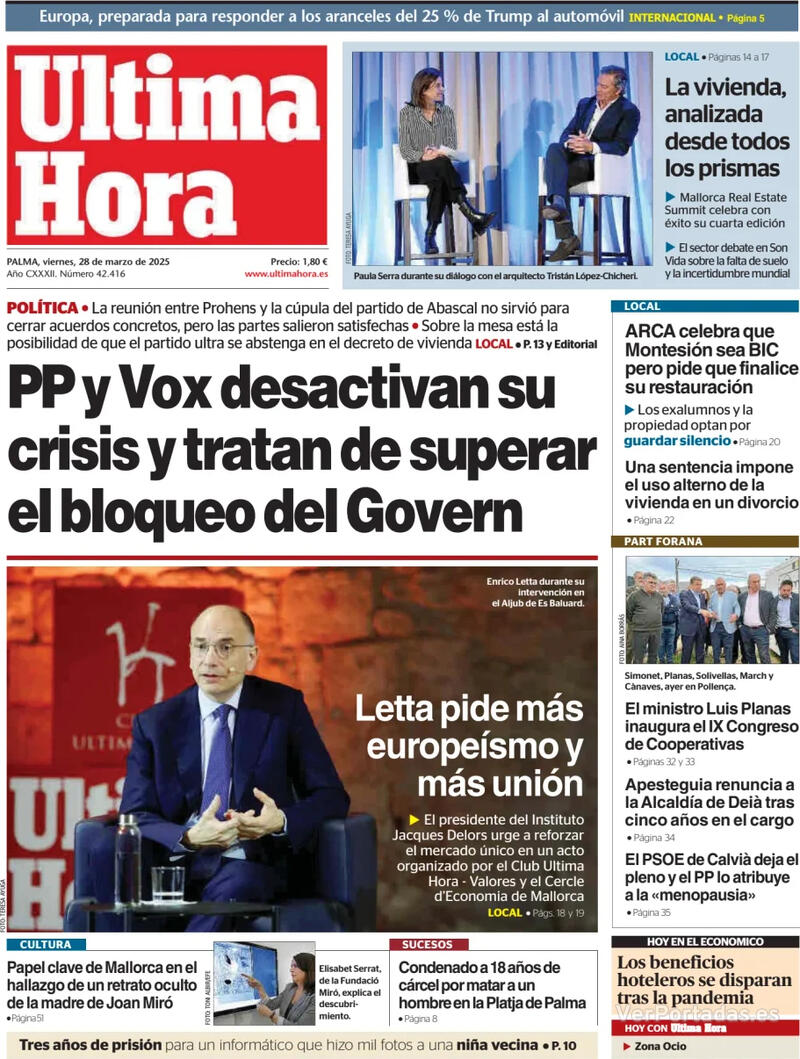 Portada Canarias 7 2025-03-28