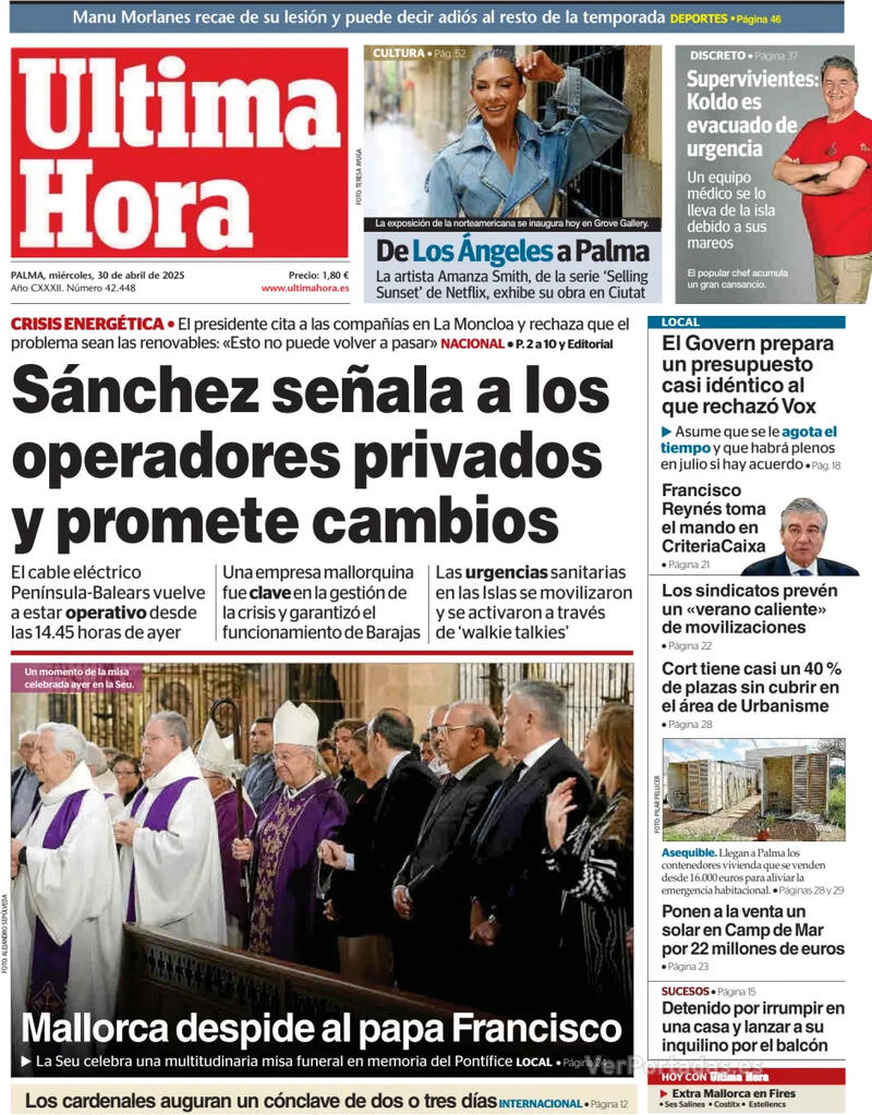 Portada Canarias 7 2025-04-30