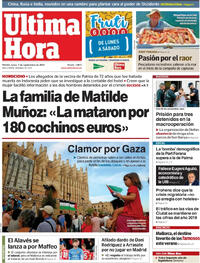 Portada Última Hora 2025-09-01