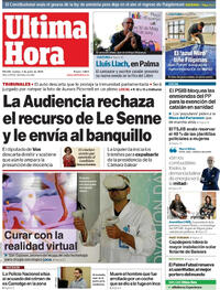 Portada periódico Última Hora