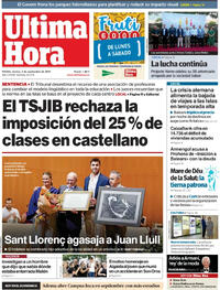 Portada Última Hora 2025-09-05