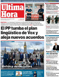 Portada Última Hora 2025-11-05