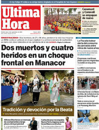 Portada Última Hora 2025-09-08
