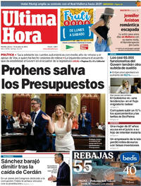 Portada Última Hora 2025-07-10