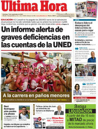 Portada Última Hora 2025-09-14