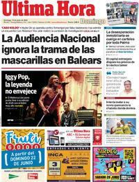 Portada periódico Última Hora