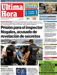 Portada Última Hora 2025-08-15