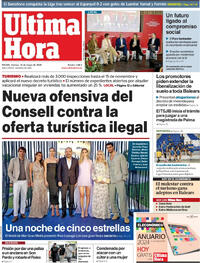 Portada periódico Última Hora