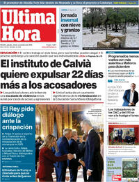 Portada Última Hora 2025-11-22