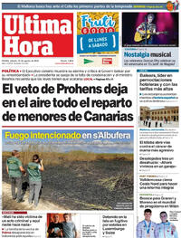 Portada Última Hora 2025-08-23