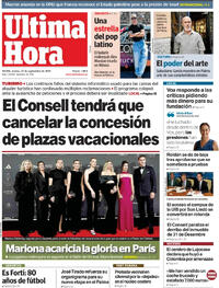 Portada Última Hora 2025-09-23