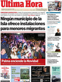 Portada periódico Última Hora
