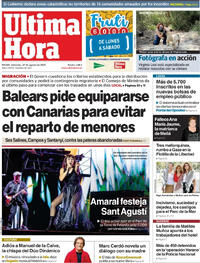 Portada Última Hora 2025-08-27