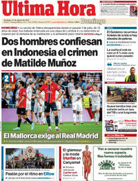 Portada Última Hora 2025-08-31
