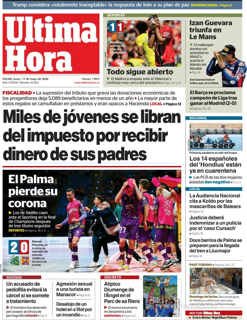 Portada Canarias 7 2026-05-11