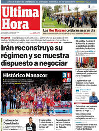 Portada Última Hora 2026-03-02